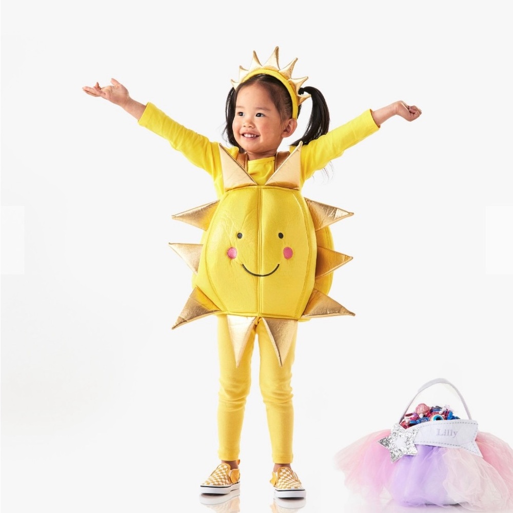 Pottery Barn Kids Smiling Sun Costume - Yellow and Gold